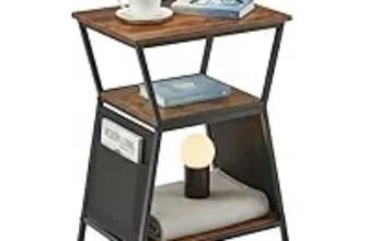 ZEXVIDA End Table with Storage Bag for $15.46