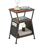 ZEXVIDA End Table with Storage Bag for $15.46
