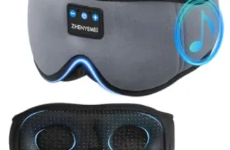 ZHENYEMEI 3D Sleep Mask with Bluetooth Headphones for $13