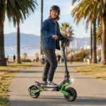 1200W Foldable Electric Scooter with 11″ Fat Tires – 30 MPH Max Speed – $479.00 ($479 Off)