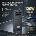120W Super Fast Charge 50000mAh Power Bank for $25.99