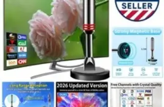 2026 Indoor TV Antenna with Magnetic Base & HD Reception – $25.19 ($41.99 Original)