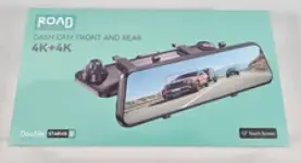 4K Rear View Mirror Dash Camera with Backup Camera for $164.99