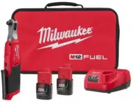 Milwaukee M12 FUEL 3/8″ Cordless Ratchet Kit with 2 Batteries & Charger – $180 ($299 Value) $180.00