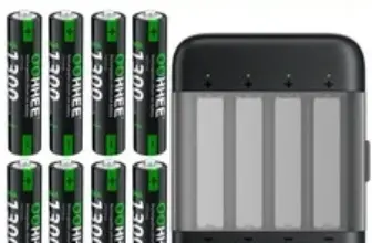 8-Pack of 1.5V 3600mWh AA Rechargeable Lithium Batteries with Charging Box for $10.98
