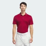 adidas Men’s Core Performance Primegreen Polo Shirt – Red – $11 $11.00