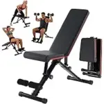 Aidoly Adjustable Weight Bench for Home Gym – 795lbs Capacity, $48.99 ($16 Off)