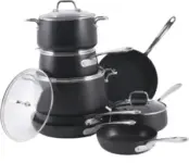 13-Piece All-Clad HA1 Hard Anodized Nonstick Cookware Set – $595