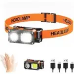 AlpsWolf HL-M1 Magnetic Rechargeable LED Headlamp with Motion Sensor – $6.99
