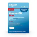 Amazon Basic Care Maximum Strength Chest Congestion & Mucus Relief (42ct) – $14