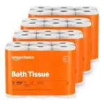 48-Roll Amazon Basics 1000 Sheet 1-Ply Bath Tissue – $25