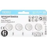 4-Pack Amazon Basics CR2032 3V Lithium Coin Cell Batteries – $4.74
