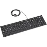 Amazon Basics Matte Black Wired Keyboard for $5.63