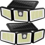 2-Pack Ameritop 225-LED Solar Motion Sensor Outdoor Lights – $16