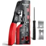 Ampcom All-in-One Pass Through RJ45 Crimp Tool – $11.94