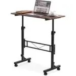 Amztabler 15.7″x31.47″ Mobile Stand Up Desk with Wheels – $49.99 (44% Off)
