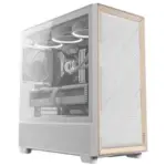 Antec Flux Wood White Mid-Tower E-ATX PC Case – $100 at Amazon