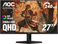 AOC Q27GAZD 27″ 2560×1440 240Hz OLED Gaming Monitor – $340