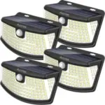 4-Pack Aootek 120-LED Solar Motion Sensor Lights – $15