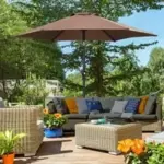 Autlaycil 7.5FT Patio Umbrella with Push Button Tilt – $27.99 ($82.95 Value)