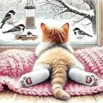 Axquilon Cat Diamond Art Kit – 14×14 inches for $3.99