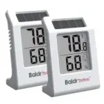 BaldrTherm 2.2″ Solar-Powered Digital Thermometer & Hygrometer (2-Pack) – $9.99