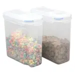 Set of 2 Basicwise 2.2L Airtight Cereal Containers for $12