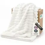 Bedsure GentleSoft White Throw Blanket 50×60-in for $8.09