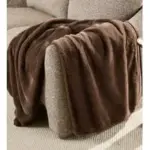 Better Homes & Gardens Brown Faux Fur Throw Blanket – 50×72 inches for $8.00