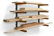 Bora Portamate PBR-0410 Wood Organizer & Lumber Storage 4-Level Metal Wall Rack – $24