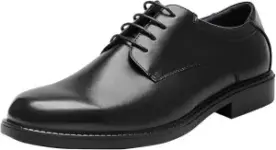 Bruno Marc Men’s Derby Lace-Up Business Shoes (Black/Black Pat) $36 (Was $49)
