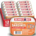 12-Pack Bumble Bee Sardines in Louisiana Hot Sauce (3.75 oz Tins) – $9.58