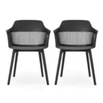 Set of 2 Christopher Knight Home Ladonna Outdoor Dining Chairs – $94