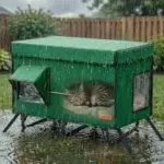 X-Large Collapsible Metal Frame Cat House (15.74″D x 26.77″W x 19.69″H) – $19.99