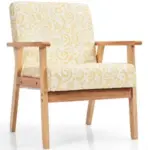 Costway Modern Accent Upholstered Lounge Chair for $39