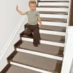 COSY HOMEER 4-Piece Non-Slip Carpet Mat Indoor Stair Runner for $11