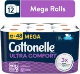 Cottonelle Ultra Comfort Toilet Paper, 12 Mega Rolls – $11.67 at Walmart