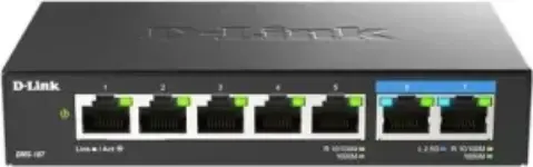 D-Link 7-Port 2.5GB Unmanaged Gaming Switch (DMS-107) – $32