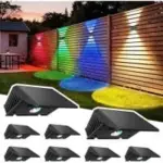 Delaiglow Outdoor Solar Fence Lights (8-Pack) for $23.99