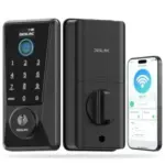 DESLOC D110 Plus WiFi Smart Lock with Backlit Keypad, App Control, Auto Lock – $58