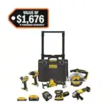 DEWALT 20V MAX Brushless 6-Tool Cordless Combo Kit w/ Rolling Toolbox – $469.00 ($899.00 Value)