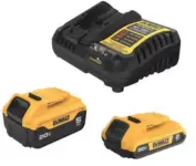 DEWALT 20V MAX Lithium-Ion Battery Kit (5.0 Ah & 2.0 Ah) with Charger – $80.25 ($199 Value)