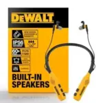 DEWALT Heavy Duty 2-in-1 Neckband Bluetooth Headphones with Built-in Speakers for $72