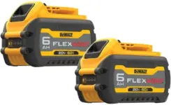 DEWALT FLEXVOLT 20V/60V 6Ah Battery 2-Pack – $161.46 ($299 MSRP)