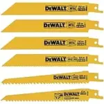 DEWALT 6-Piece Reciprocating Saw Blade Set – $9.99