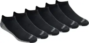 6-Pairs Dickies Men’s Dri-Tech Moisture Control No Show Socks (Black) – $8.99