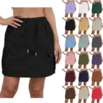 Drawstring Waisted Cargo Skirts – $1.99 (Was $21.98)