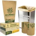 EcoMokii 3 Gallon Compostable Trash Bags (120-Count) – $10.31