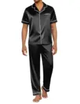 Ekouaer Men’s 2-Piece Satin Pajama Set – $13.99 ($32.99 Original)