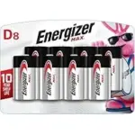 8-Pack Energizer MAX D Alkaline Batteries – $4.99 ($12.00 Off)